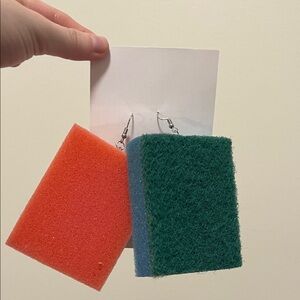 Handmade Sponge Earrings